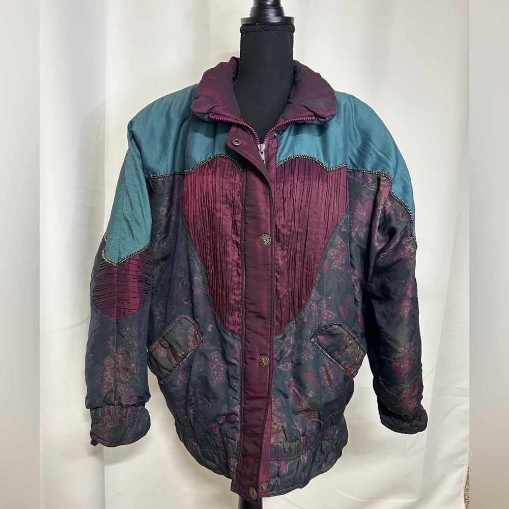 Vintage G-4000 Bomber Puffer Shoulder Pad Coat-1992 Size:M